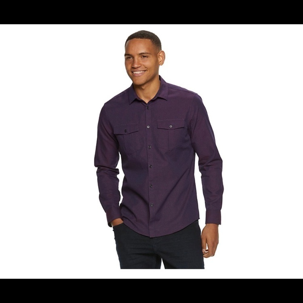 Men’s Marc Anthony Slim-Fit Dobby Shirt